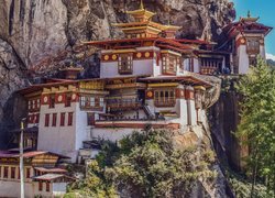 Bhutan, Świątynia, Paro Taktsang, Skała