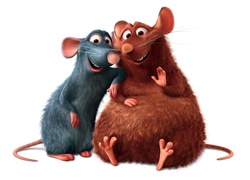 Szczurki Remy i Emile - postacie z filmu animowanego Ratatuj
