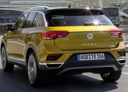 Żółty, Volkswagen T-Roc, Tył