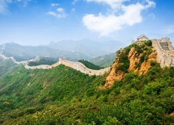 Wielki Mur Chiński w górach Nanshan