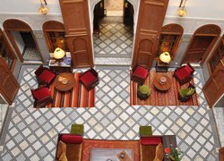 Wnętrze, Holl, Hotel Riad Au 20 Jasmins, Miasto Fez, Maroko