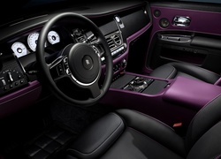 Wnętrze samochodu Rolls Royce Black Badge
