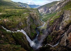 Wodospad Voringfossen w Norwegii