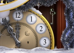 Zegar odmierzający minuty do Nowego Roku