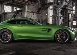 Zielony, Mercedes-AMG GT R, Bokiem
