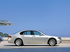 Srebrny, BMW 7, Prawy Profil