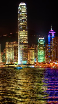 Oświetlony  Hong Kong