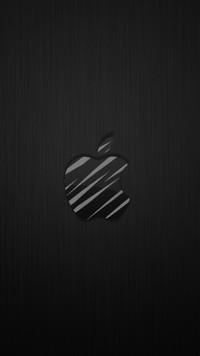 Szaro-czarne logo Apple