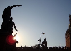 Pomnik, Plac Czerwony, Moskwa, Rosja