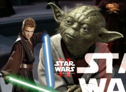 Star Wars, chłopiec, lasery, mistrz Yoda