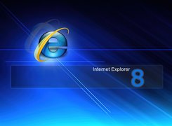 Windows, Internet Explorer 8, Granatowe, Tło