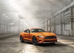 Pomarańczowy, Ford Mustang, High Performance Package