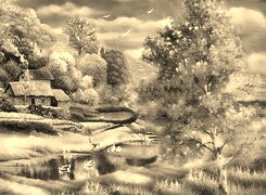 Szary + Sepia