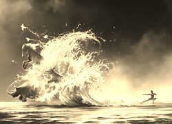 Szary + Sepia