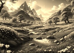 Szary + Sepia