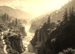 Szary + Sepia