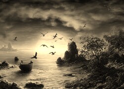 Szary + Sepia