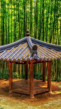 Altana w bambusowym lesie