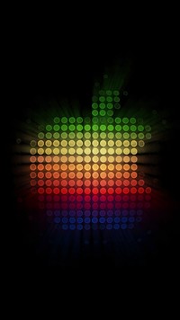 Apple w kolorach tęczy