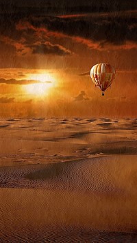 Balon nad pustynią
