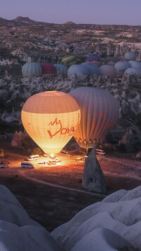 Balony w Parku Narodowym Goreme w Turcji