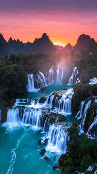 Ban Gioc Waterfall w Wietnamie