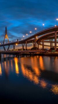 Bhumibol Bridge 2 w Bangkoku