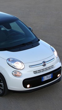 Biały Fiat 500