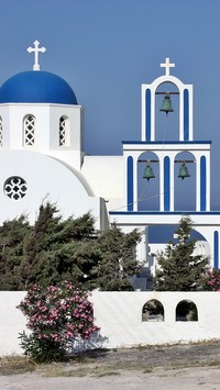 Cerkiew na wyspie Santorini