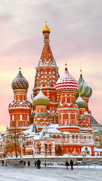 Cerkiew w Moskwie zimą