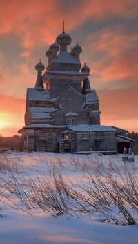Cerkiew Włodzimierskiej Ikony Matki Bożej zimą