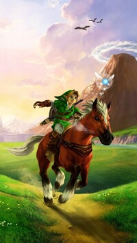 Chłopiec na koniu z gry The Legend of Zelda