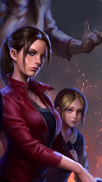 Claire Redfield z dziewczynką