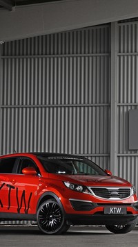 Czerwona Kia Sportage KTW Tuning