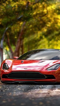 Czerwony Aston Martin DBC