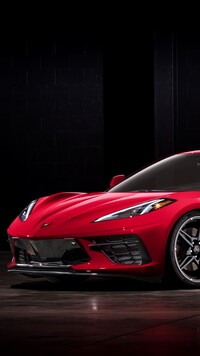 Czerwony Chevrolet Corvette Stingray