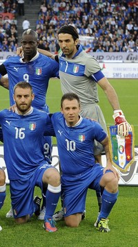 Członkowie włoskiej drużyny piłkarskiej