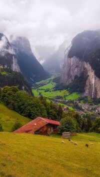 Dolina Lauterbrunnental w Szwajcarii