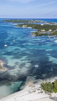 Domki na wyspie Elbow Cay