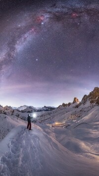 Droga Mleczna nad Dolomitami