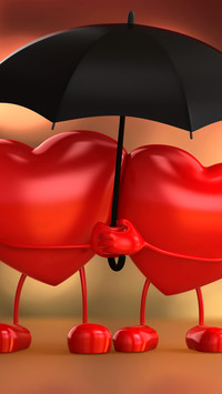 Dwa serca pod parasolem