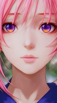 Dziewczyna z różowymi włosami