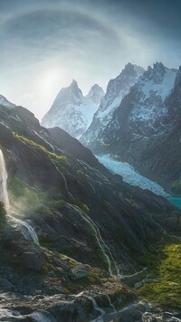 Fiord Las Mountains w Chile