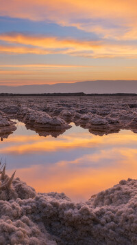 Formacje solne na morzu Martwym