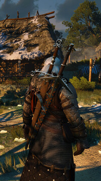 Geralt w wiosce