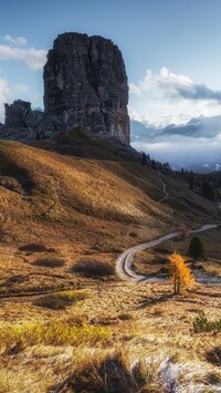 Góra Torre Grande w Dolomitach