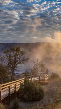 Gorące źródła w Parku Narodowym Yellowstone