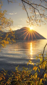 Góry Ben Ohau i jezioro Ohau Lake