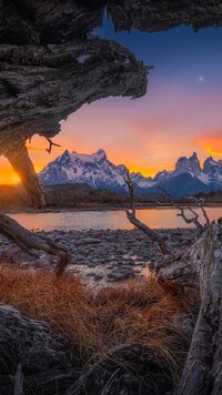 Góry Cordillera del Paine w Patagonii