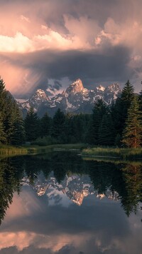 Góry Grand Teton i rzeka Snake River